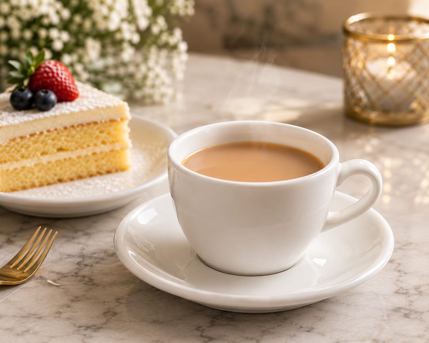 Cappuccino cup and saucer set of six