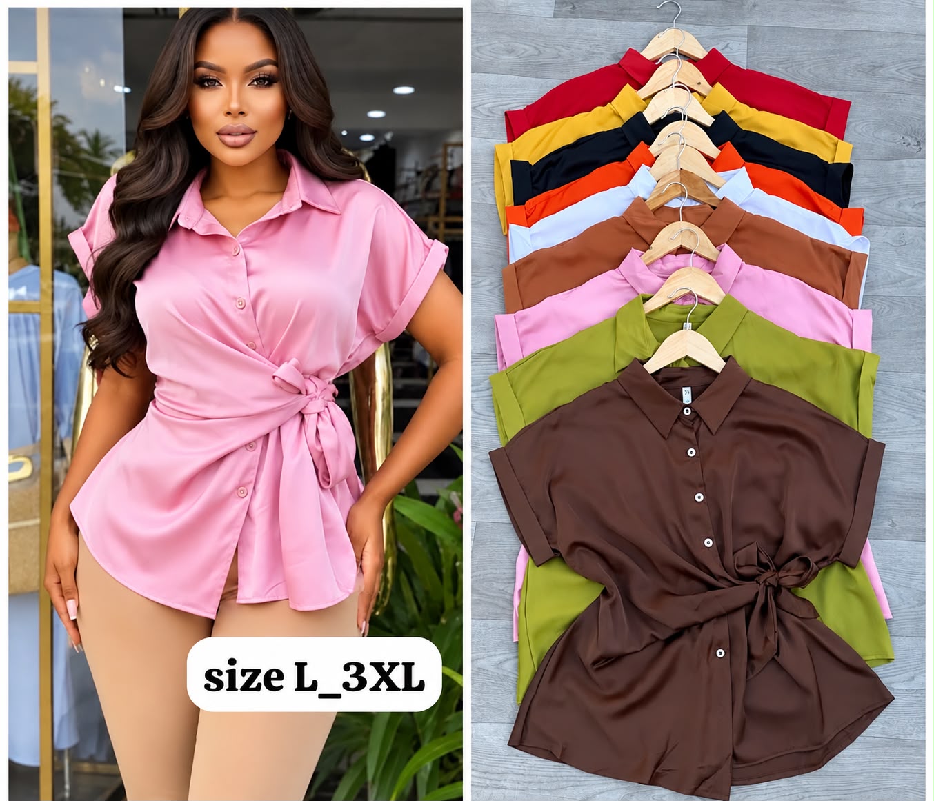 Short sleeved silk shirts