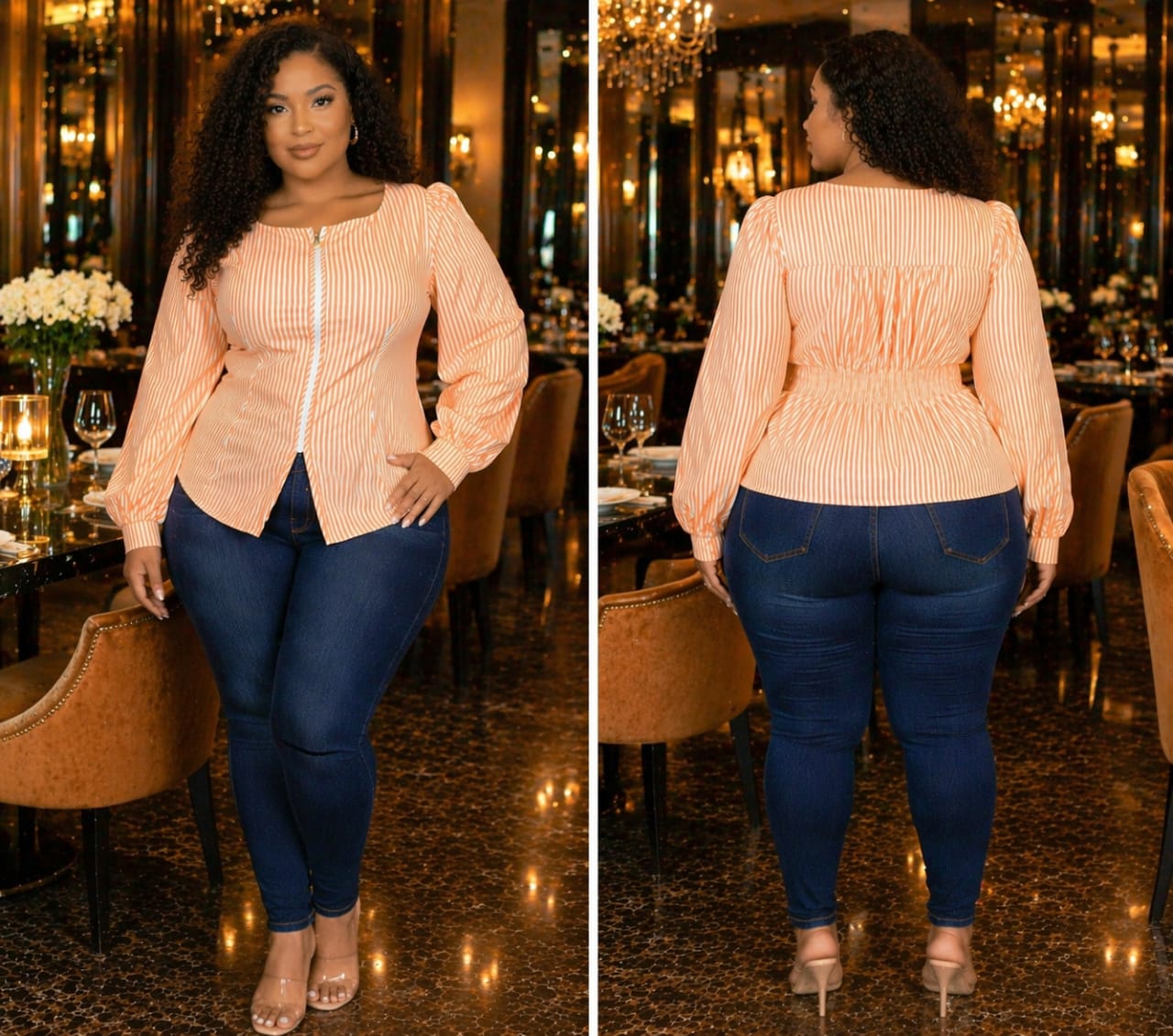 Zara zipped tops